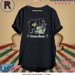 Grandma Bear Support Autism Awareness Day Tee Shirt