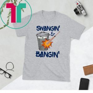 HOUSTON SWANGIN AND BANGIN HOUSTON BASEBALL SIGN STEALING UNISEX TSHIRT