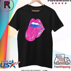 Hot Pink Lips Mouth Tongue Out T-Shirt