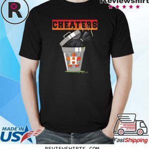 Houston Trashtros Asterisks Cheaters Trash Can Tee Shirt