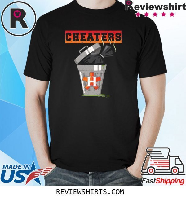 Houston Trashtros Asterisks Cheaters Trash Can Tee Shirt