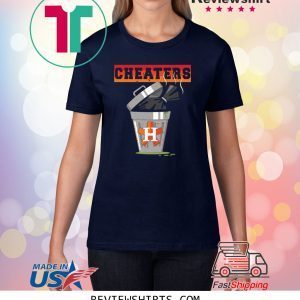 Houston Trashtros Asterisks Cheaters Trash Can Tee Shirt