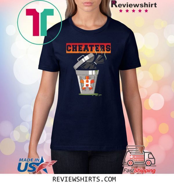 Houston Trashtros Asterisks Cheaters Trash Can Tee Shirt