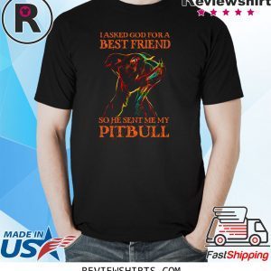 I Asked God For A Best Friend So He Sent Me My Pitbull Unisex Shirts