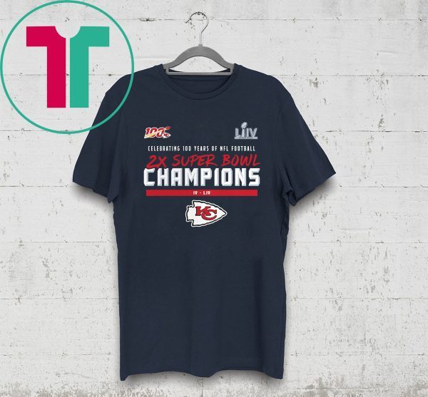 KC Chiefs 2 Time Super Bowl Champs 2020 T-Shirt