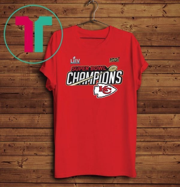 Mens KC Chiefs Super Bowl LIV Champions NFL Shirt