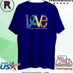 LOVE Teal Ribbon Fragile Syndrome Awareness 2020 TShirt