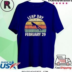 Leap Day Birthday February 29 Cool Retro Style Tee Shirt