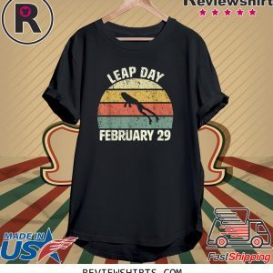 Leap Day Birthday February 29 Cool Retro Style Tee Shirt