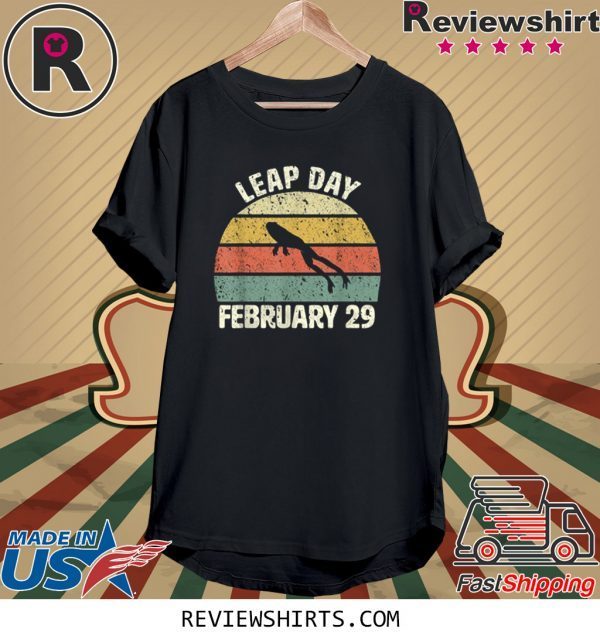 Leap Day Birthday February 29 Cool Retro Style Tee Shirt