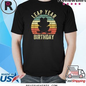 Leap Year Birthday Vintage February 29 Leap Day Frog Unisex TShirt