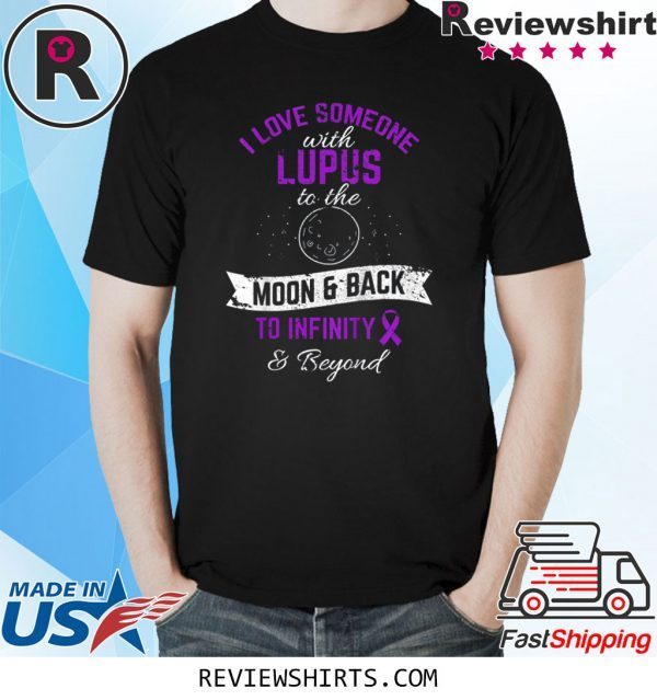 Lupus Awareness Support Warrior Fighter Purple Ribbon Shirts