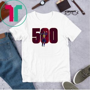 Messi Five Hundred Barcelona 2020 T-Shirt