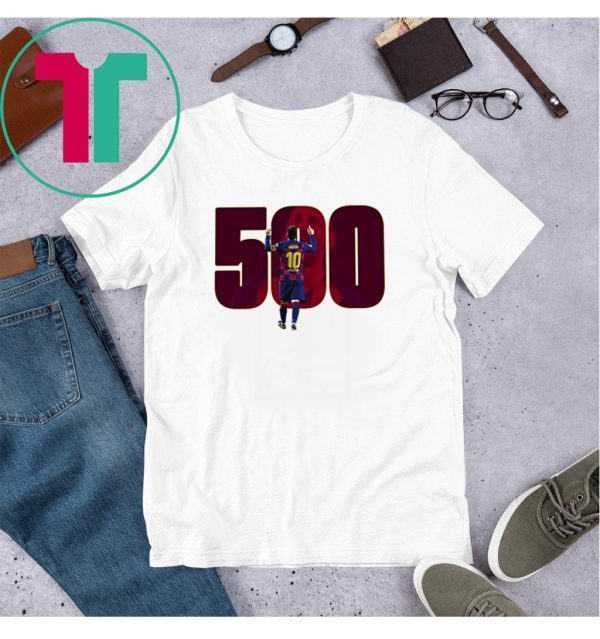 Messi Five Hundred Barcelona 2020 T-Shirt