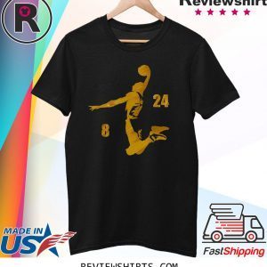 Number 8 and 24 Kobe Bryant Memorial Shirt