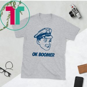 OK Boomer, Blue Grunge Police T-Shirt