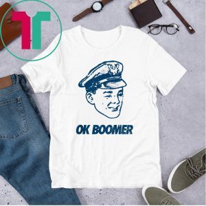 OK Boomer, Blue Grunge Police T-Shirt