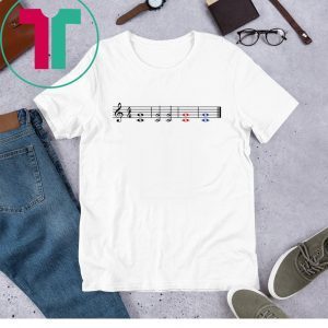 One Fifth Two Fifth Red Fifth Blue Fifth Music Teacher TShirt