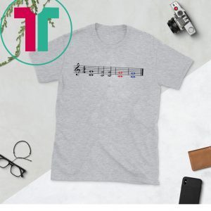 One Fifth Two Fifth Red Fifth Blue Fifth Music Teacher TShirt