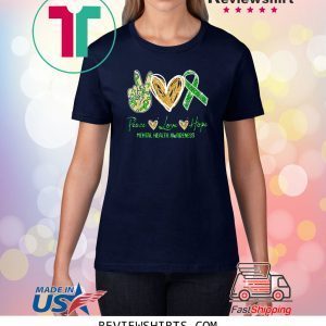 Peace Love Hope Mental Health Awareness 2020 Tee Shirt