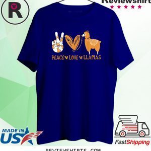 Peace Love Llama Hippie Style Awesome Unisex TShirt