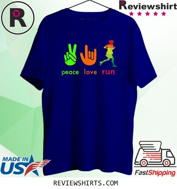 Peace Love Run For Runners Unisex T-Shirt