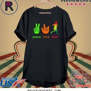 Peace Love Run For Runners Unisex T-Shirt