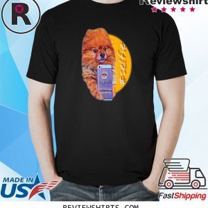 Pomeranian Dog Taking a Selfie 2020 TShirt