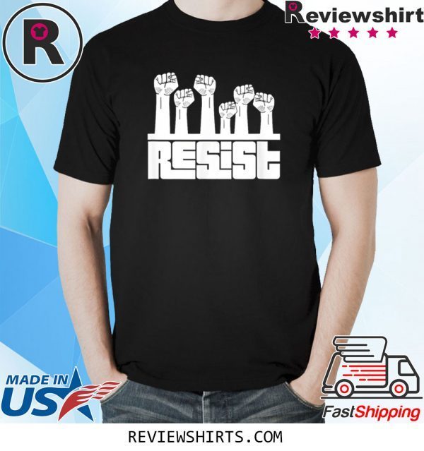 Resist Fists Anti Donald Trump Political Protest TShirt