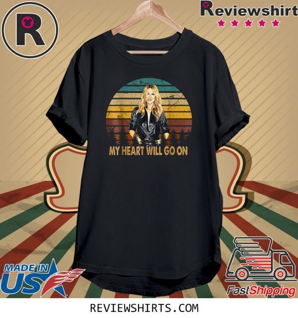 Retro Celine Dion Legends Live Forever Funny Musician Shirt