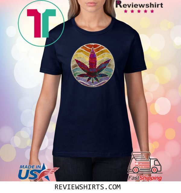 Vingate Marijuana Leaf Cannabis Weed Shirt