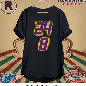 Rip Kobe Bryant Number 8 and 24 T-Shirt