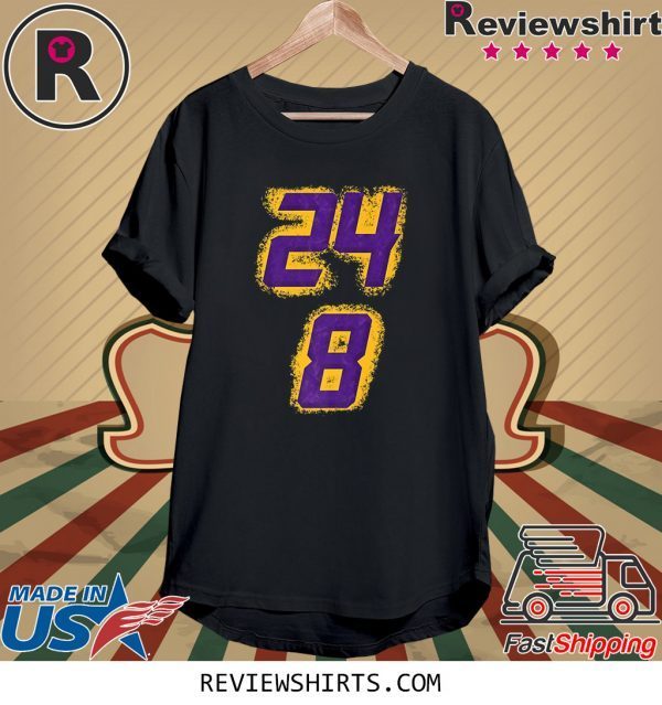 Rip Kobe Bryant Number 8 and 24 T-Shirt