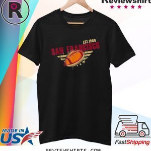 San Francisco Football Tee Shirt Vintage SF Cali Retro TShirt