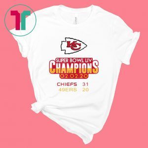 Super Bowl LIV Champs Chiefs 31 49ers 20 TShirt