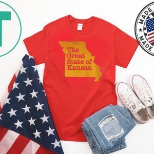 The Great State Of Kansas T-Shirt - Kansas City Chiefs Shirt