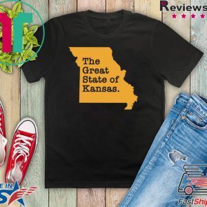 The Great State Of Kansas football T-Shirt