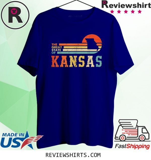 Vintage The Great State of Kansas Missouri Tee Shirt