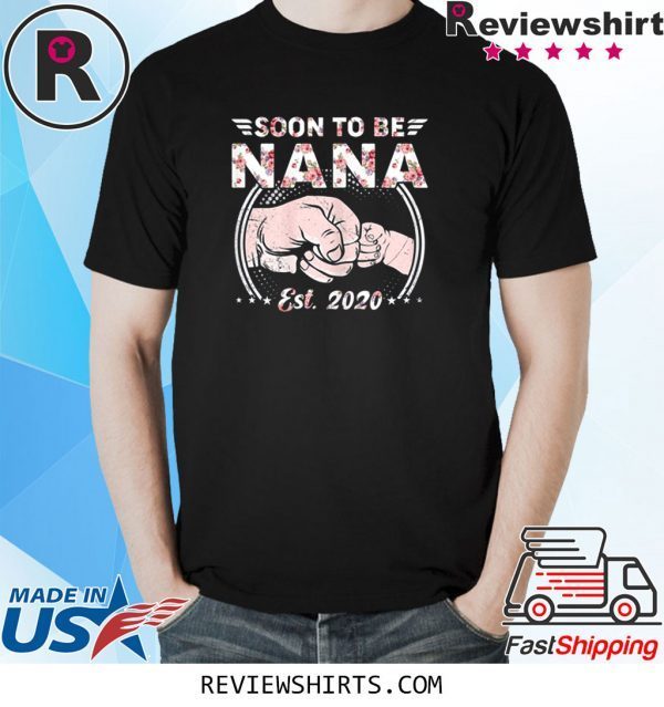 Vintage Retro Soon To Be Nana Grandma Funny TShirt