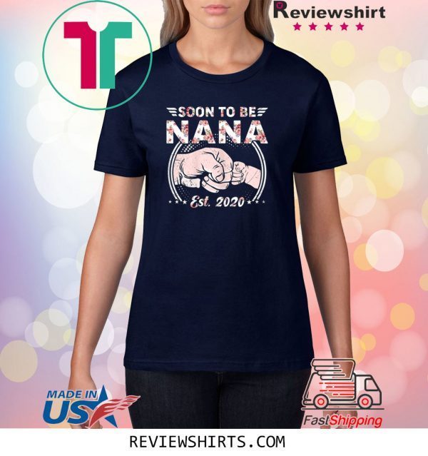 Vintage Retro Soon To Be Nana Grandma Funny TShirt