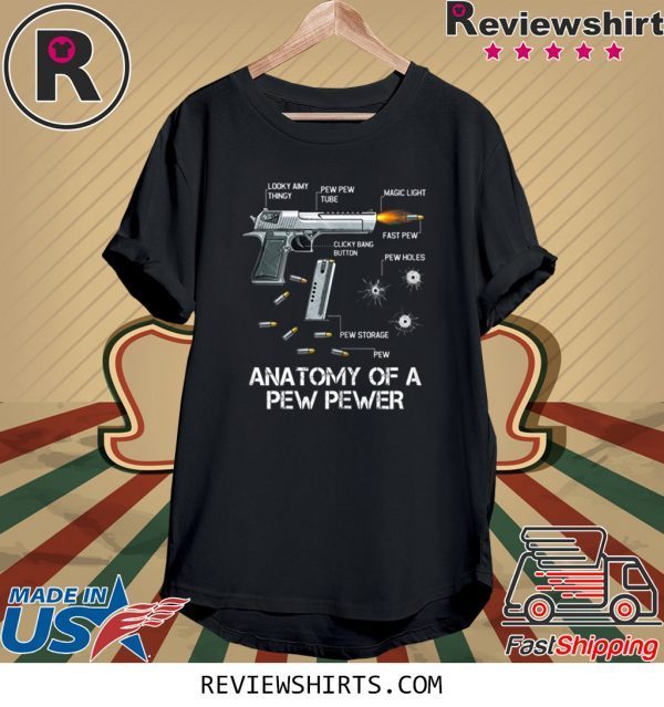 Anatomy Of A Pew Pewer Ammo Gun Amendment Meme Lovers Tee Shirt