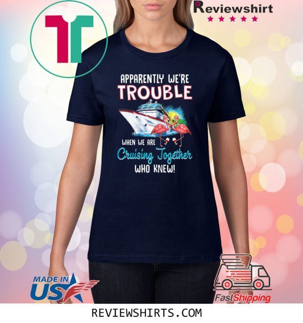 Apparently We're Trouble When We Are Cruising Together Funny T-Shirt