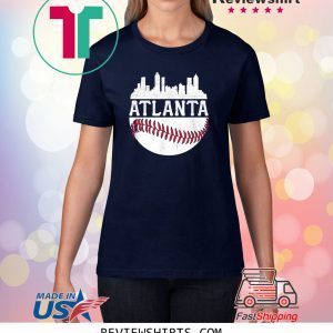 Atlanta Baseball Vintage ATL Skyline Brave 2020 T-Shirt