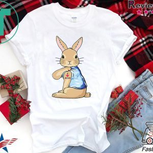 Bunny Tattoos I love mom T-shirt