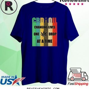 CBD Oil Changing Lives One Drop At A Time CBD Oil Vintage T-Shirts