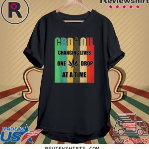 CBD Oil Changing Lives One Drop At A Time CBD Oil Vintage T-Shirts