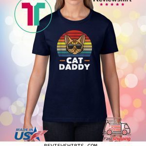 Vintage Cat Daddy Vintage Bengal Cat Style Distressed Retro 2020 Shirt