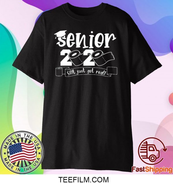 Class Of 2020 Graduation Senior 2020 Toliet Paper T-Shirt