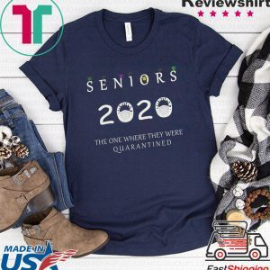 Class Of 2020 Graduation Senior Funny Quarantine - Senior 2020 Shit Gettin Real T-Shirt