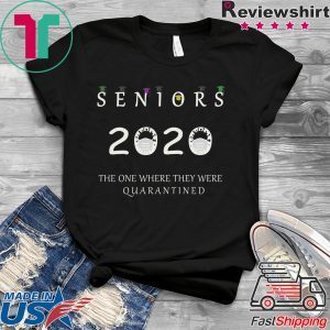 Class Of 2020 Graduation Senior Funny Quarantine - Senior 2020 Shit Gettin Real T-Shirt